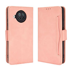 Leather Case Stands Flip Cover Holder BY3 for Xiaomi Mi 10T Lite 5G Pink