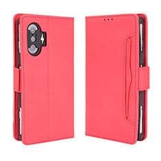 Leather Case Stands Flip Cover Holder BY3 for Xiaomi Poco F3 GT 5G Red