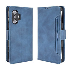 Leather Case Stands Flip Cover Holder BY3 for Xiaomi Redmi K40 Gaming 5G Blue