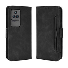 Leather Case Stands Flip Cover Holder BY3 for Xiaomi Redmi K50 Pro 5G Black