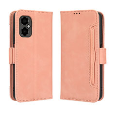 Leather Case Stands Flip Cover Holder BY3 for Xiaomi Redmi Note 12R Pro 5G Pink