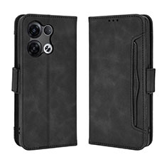 Leather Case Stands Flip Cover Holder BY3 for Xiaomi Redmi Note 13 Pro 5G Black