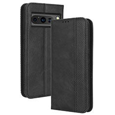 Leather Case Stands Flip Cover Holder BY4 for Google Pixel 8 Pro 5G Black