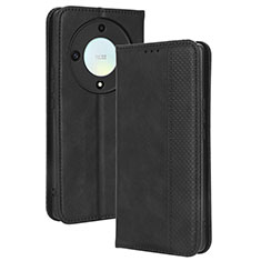 Leather Case Stands Flip Cover Holder BY4 for Huawei Honor Magic5 Lite 5G Black