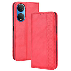 Leather Case Stands Flip Cover Holder BY4 for Huawei Honor X7 Red