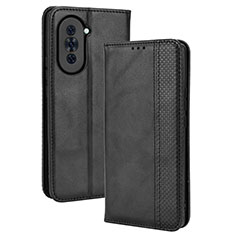 Leather Case Stands Flip Cover Holder BY4 for Huawei Nova 10 Black