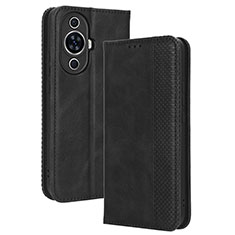 Leather Case Stands Flip Cover Holder BY4 for Huawei Nova 11 Black