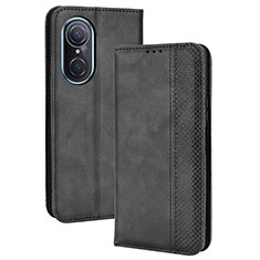 Leather Case Stands Flip Cover Holder BY4 for Huawei Nova 9 SE Black