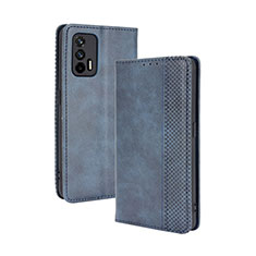 Leather Case Stands Flip Cover Holder BY4 for Realme GT 5G Blue