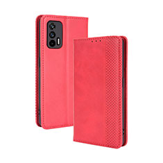 Leather Case Stands Flip Cover Holder BY4 for Realme GT 5G Red