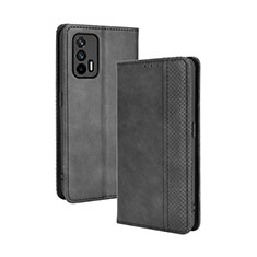 Leather Case Stands Flip Cover Holder BY4 for Realme GT Neo 2T 5G Black