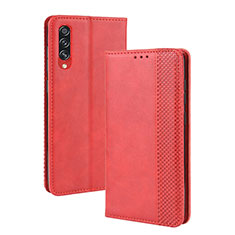 Leather Case Stands Flip Cover Holder BY4 for Samsung Galaxy A70 Red