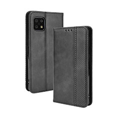 Leather Case Stands Flip Cover Holder BY4 for Sharp Aquos Sense6s Black