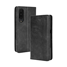 Leather Case Stands Flip Cover Holder BY4 for Sharp Aquos Zero5G basic Black