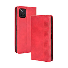 Leather Case Stands Flip Cover Holder BY4 for Vivo Y31s 5G Red