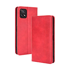 Leather Case Stands Flip Cover Holder BY4 for Vivo Y52s 5G Red