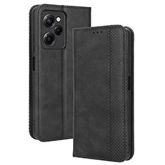 Leather Case Stands Flip Cover Holder BY4 for Xiaomi Redmi Note 12 Pro Speed 5G Black