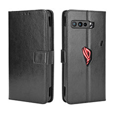 Leather Case Stands Flip Cover Holder BY5 for Asus ROG Phone 3 Strix ZS661KS Black