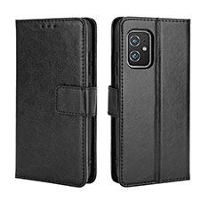 Leather Case Stands Flip Cover Holder BY5 for Asus ZenFone 8 Mini Black