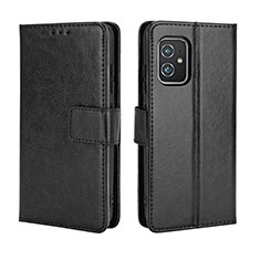 Leather Case Stands Flip Cover Holder BY5 for Asus Zenfone 8 ZS590KS Black