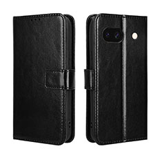 Leather Case Stands Flip Cover Holder BY5 for Google Pixel 8a 5G Black