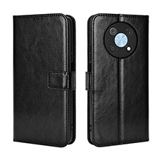 Leather Case Stands Flip Cover Holder BY5 for Huawei Enjoy 50 Pro Black