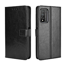 Leather Case Stands Flip Cover Holder BY5 for Huawei Honor 10X Lite Black