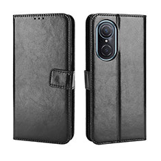 Leather Case Stands Flip Cover Holder BY5 for Huawei Honor 50 SE 5G Black