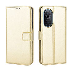 Leather Case Stands Flip Cover Holder BY5 for Huawei Honor 50 SE 5G Gold