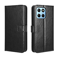 Leather Case Stands Flip Cover Holder BY5 for Huawei Honor 70 Lite 5G Black