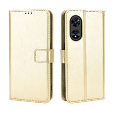 Leather Case Stands Flip Cover Holder BY5 for Huawei Honor X5 Plus Gold