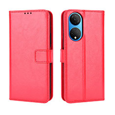 Leather Case Stands Flip Cover Holder BY5 for Huawei Honor X7 Red