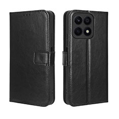 Leather Case Stands Flip Cover Holder BY5 for Huawei Honor X8a 4G Black