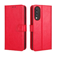 Leather Case Stands Flip Cover Holder BY5 for Huawei Nova 10z Red