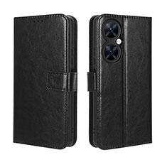 Leather Case Stands Flip Cover Holder BY5 for Huawei Nova 11i Black