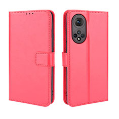 Leather Case Stands Flip Cover Holder BY5 for Huawei Nova 9 Red