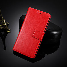 Leather Case Stands Flip Cover Holder BY5 for Nokia C20 Red