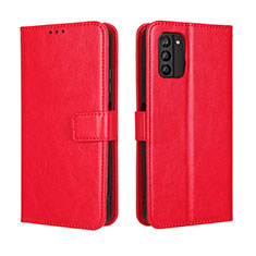 Leather Case Stands Flip Cover Holder BY5 for Nokia G100 Red