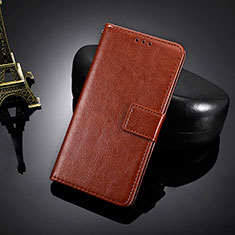 Leather Case Stands Flip Cover Holder BY5 for Nokia X20 Brown