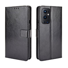 Leather Case Stands Flip Cover Holder BY5 for OnePlus 9 Pro 5G Black