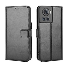 Leather Case Stands Flip Cover Holder BY5 for OnePlus Ace 5G Black