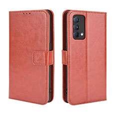 Leather Case Stands Flip Cover Holder BY5 for Realme GT Master 5G Brown