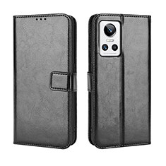 Leather Case Stands Flip Cover Holder BY5 for Realme GT Neo3 5G Black