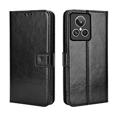 Leather Case Stands Flip Cover Holder BY5 for Realme GT2 Master Explorer Black