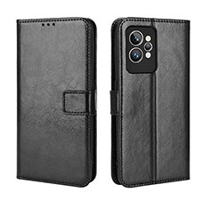 Leather Case Stands Flip Cover Holder BY5 for Realme GT2 Pro 5G Black