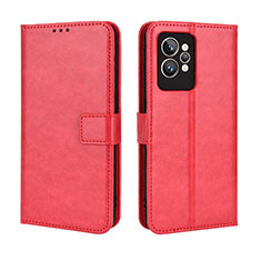 Leather Case Stands Flip Cover Holder BY5 for Realme GT2 Pro 5G Red