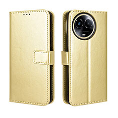 Leather Case Stands Flip Cover Holder BY5 for Realme V50 5G Gold