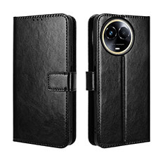 Leather Case Stands Flip Cover Holder BY5 for Realme V50s 5G Black