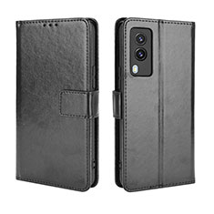 Leather Case Stands Flip Cover Holder BY5 for Vivo V21e 5G Black