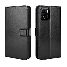 Leather Case Stands Flip Cover Holder BY5 for Vivo Y32t Black